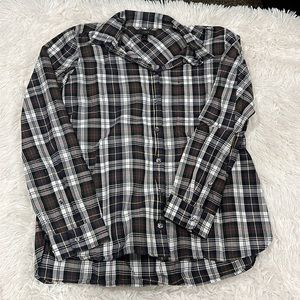 J. Crew Plaid Shirt - Sz 10 - long sleeves